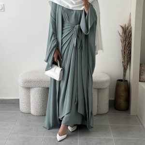 Abaya Drapée Jade