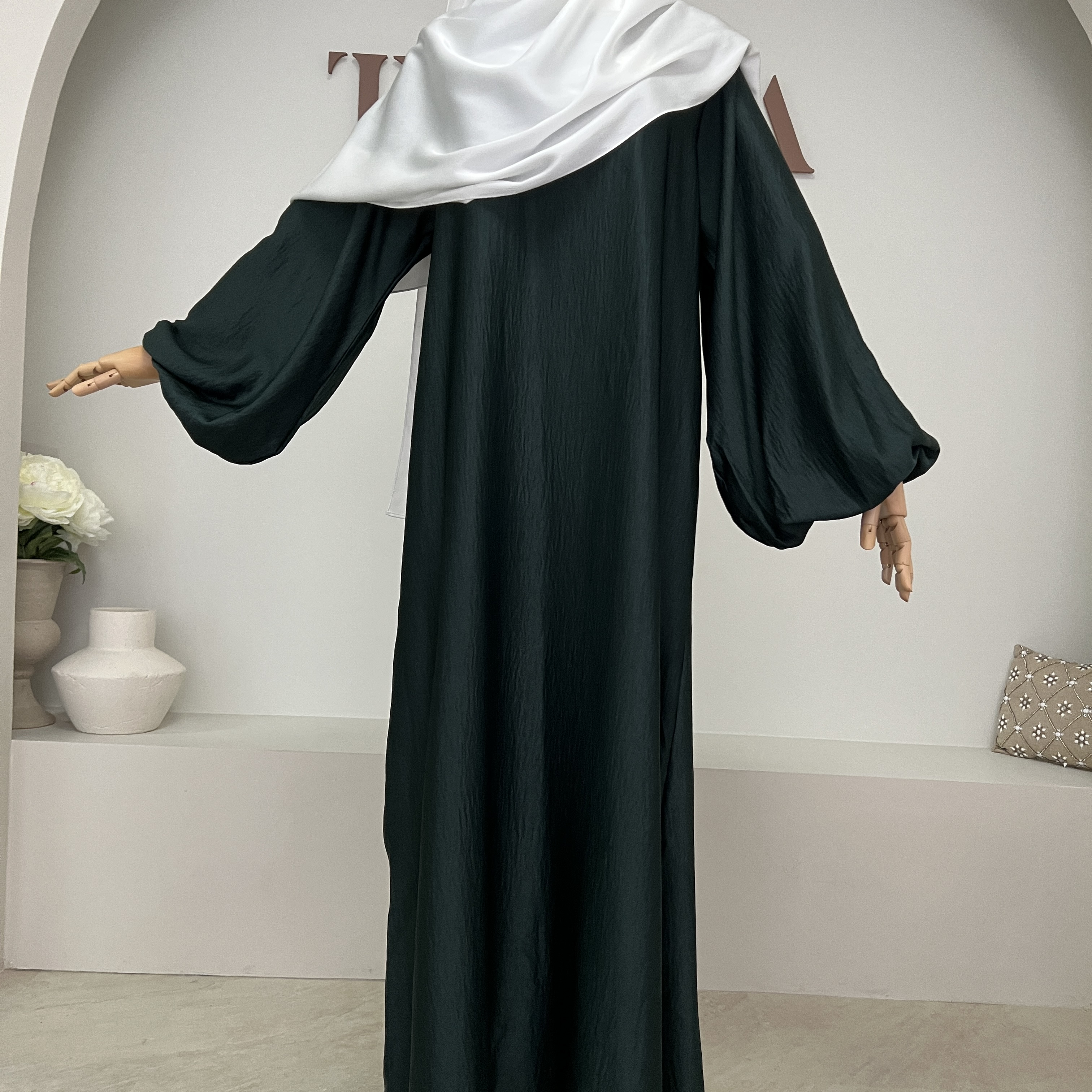 Abaya basique Vert Sapin
