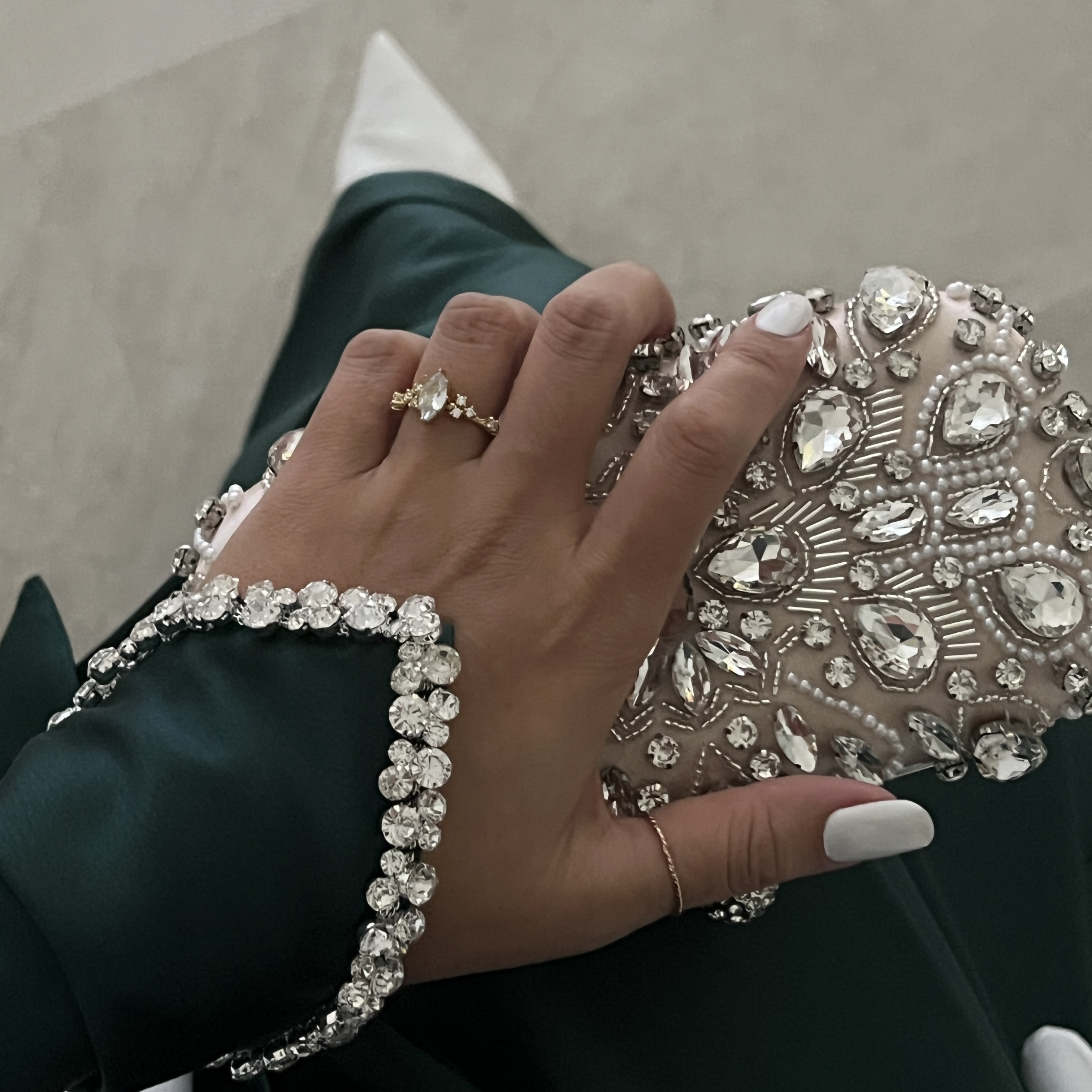 Abaya Cape Luxury Vert Profond