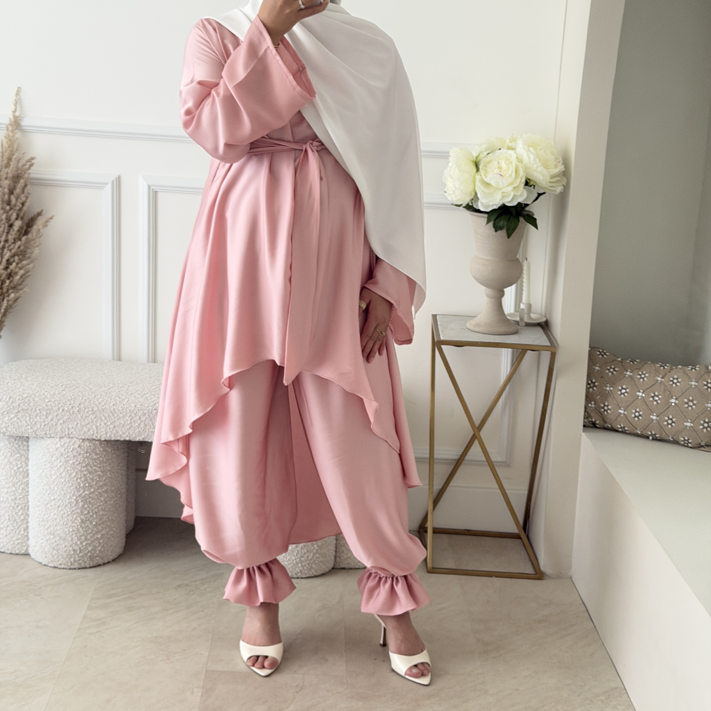 Ensemble Bloom Tunique et Pantalon Rose – Image 2