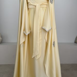 Abaya Cape Luxury Jaune