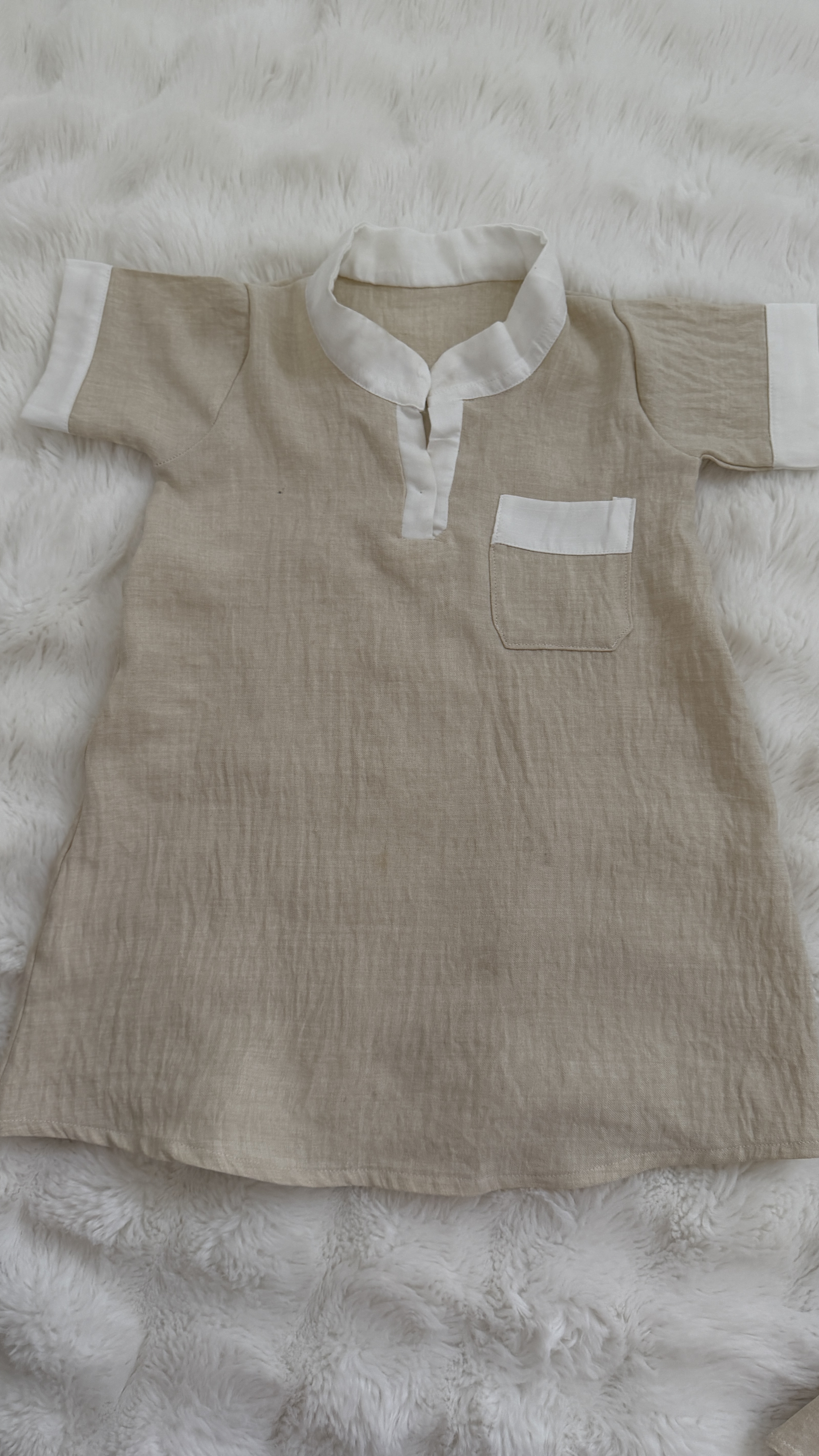 Qamis Crème Blanc Baby Boy – Image 3