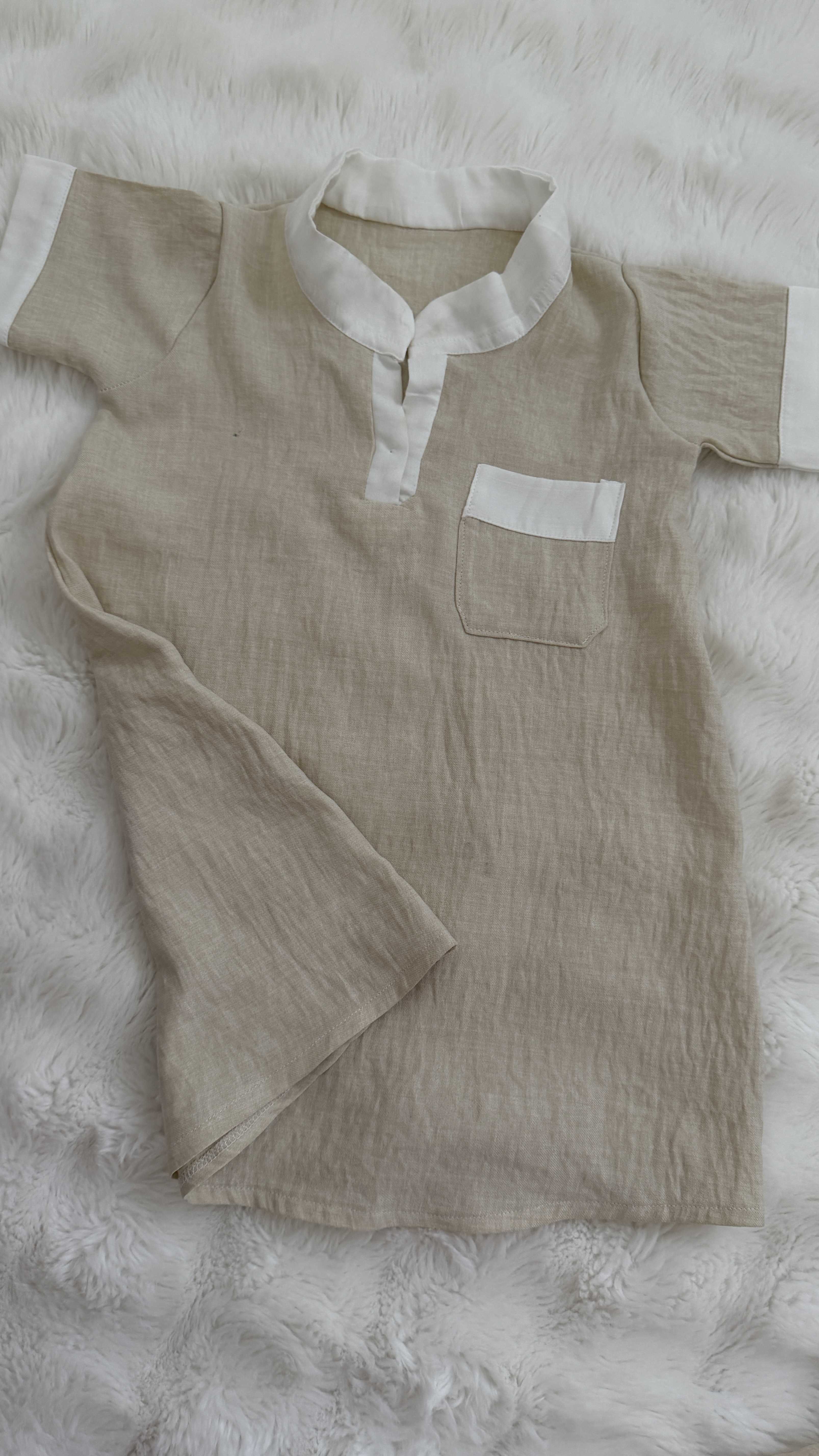 Qamis Crème Blanc Baby Boy